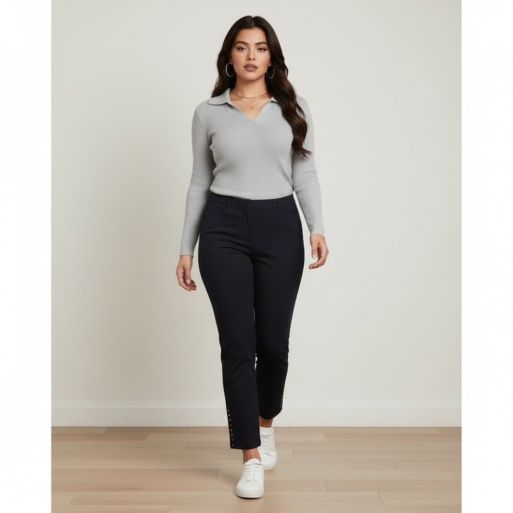 Style & Co. Crop Pants with Studded Leg